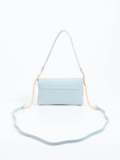 Marlon Firenze – Schultertasche aus Kalbleder Hellblau