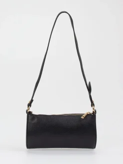 Marlon Firenze – Schultertasche aus Kalbleder Schwarz