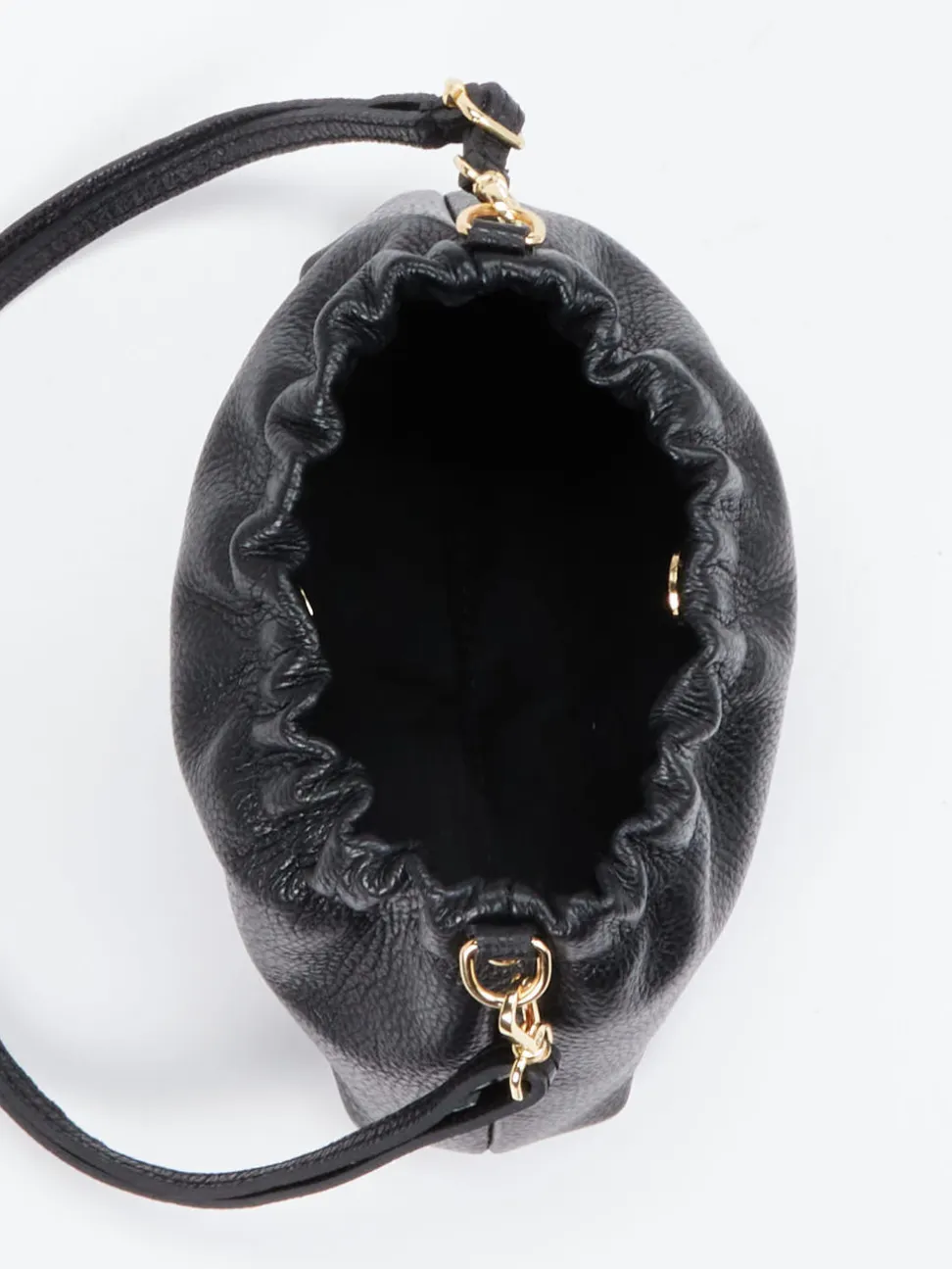 Marlon Firenze – Schultertasche aus Kalbleder Schwarz