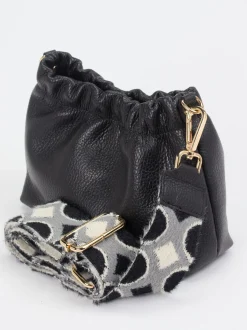 Marlon Firenze – Schultertasche aus Kalbleder Schwarz