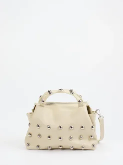 Marlon Firenze – Top Handle Bag aus Kalbleder Cremeweiß