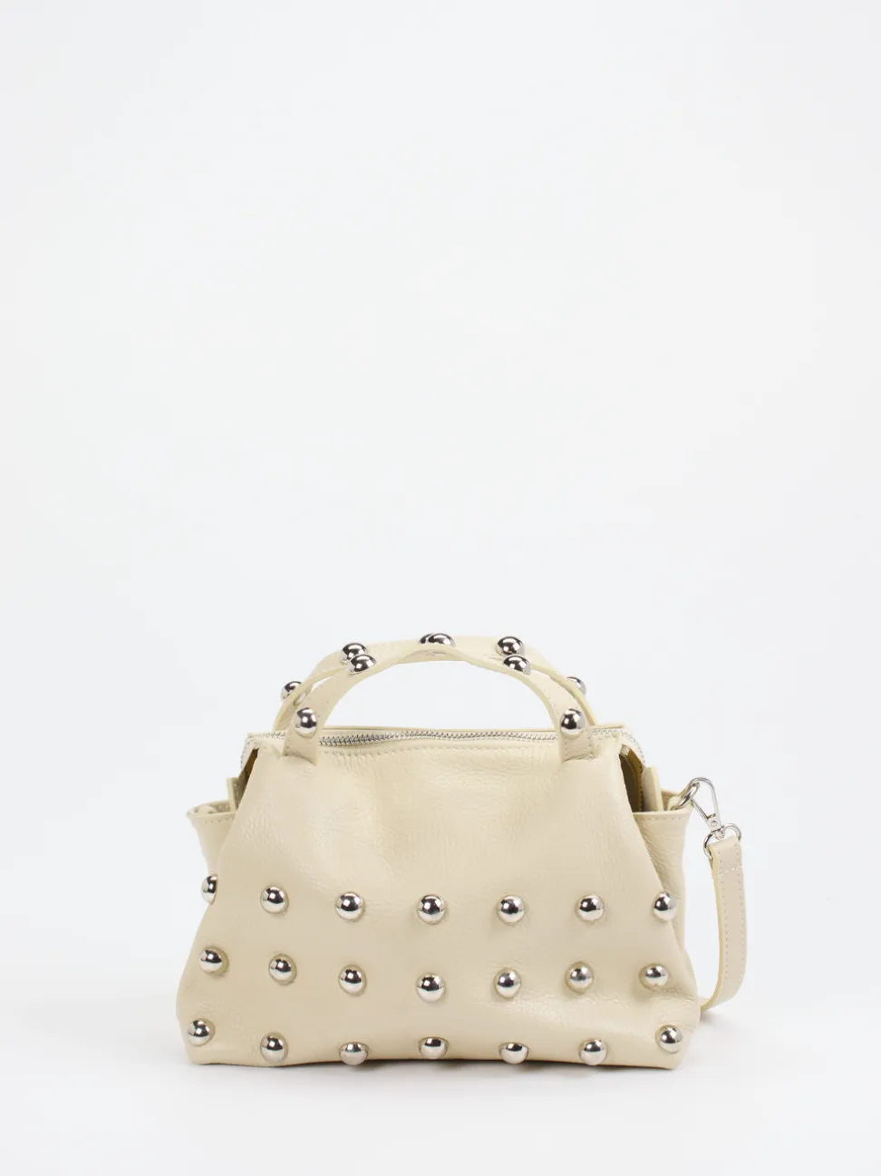 Marlon Firenze – Top Handle Bag aus Kalbleder Cremeweiß