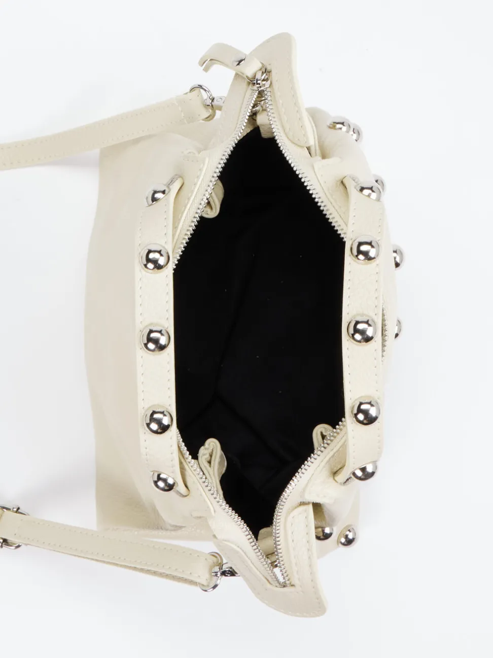 Marlon Firenze – Top Handle Bag aus Kalbleder Cremeweiß