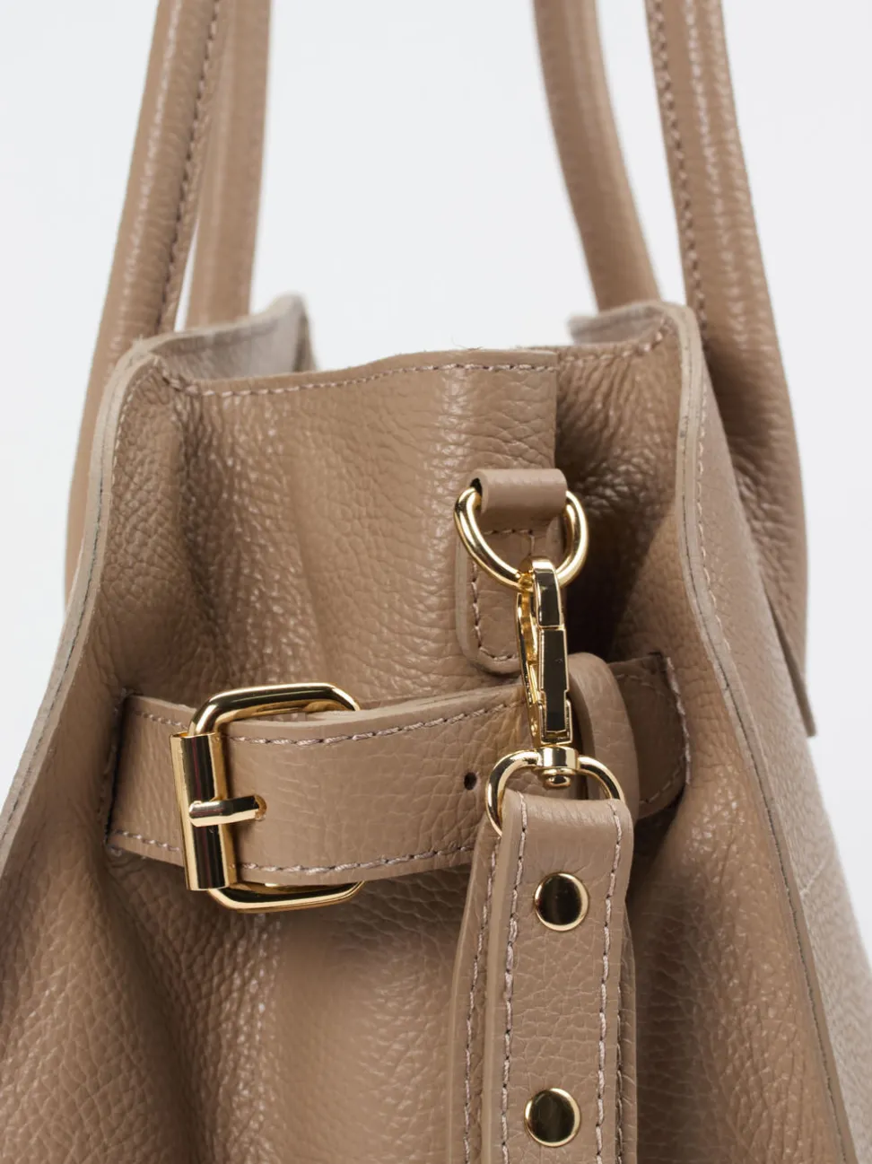 Marlon Firenze – Tote Bag aus Kalbleder in Taupe