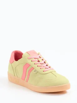 Mayori – Sneaker aus Veloursleder in Pastellgrün