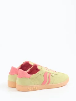 Mayori – Sneaker aus Veloursleder in Pastellgrün