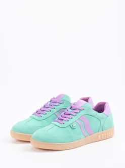 Mayori – Sneaker aus Veloursleder Mintgrün