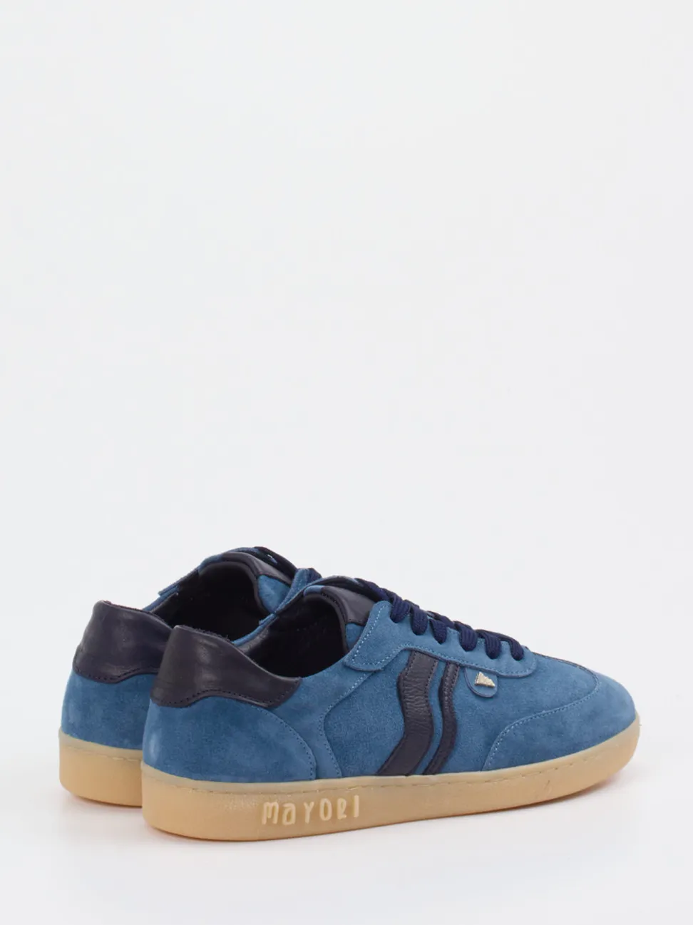 Mayori – Sneaker aus Veloursleder jeansblau