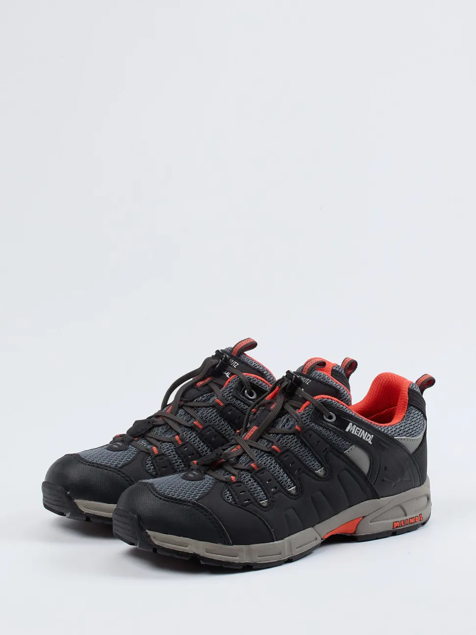Meindl – Wanderschuh aus Veloursleder und Mesh anthrazit