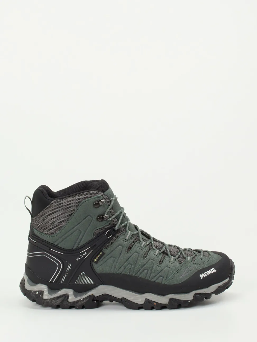 Meindl – Wanderschuhe aus Veloursleder und Mesh grün