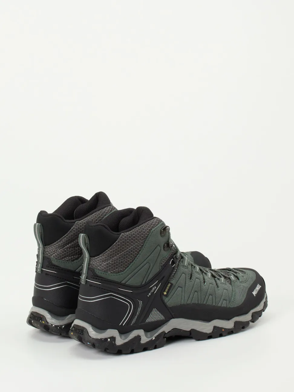 Meindl – Wanderschuhe aus Veloursleder und Mesh grün