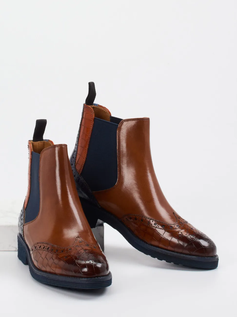 Melvin & Hamilton – Chelsea Boots aus Kalbleder braun