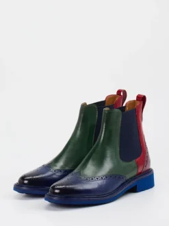 Melvin & Hamilton – Chelsea Boots aus Kalbleder multicolor