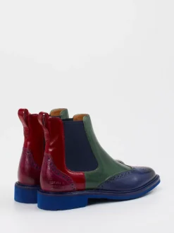 Melvin & Hamilton – Chelsea Boots aus Kalbleder multicolor