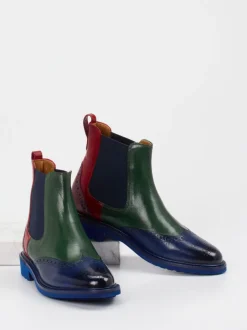 Melvin & Hamilton – Chelsea Boots aus Kalbleder multicolor