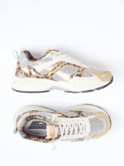 MRP – Chunky-Sneaker aus Textil und Wildleder beige