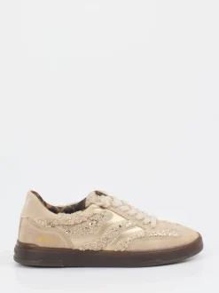 MRP – Low-Top Sneaker aus Veloursleder beige