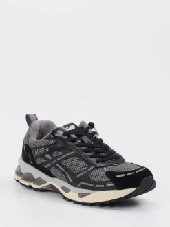 MRP – Retro-Sneaker aus Mesh und Wildleder grau