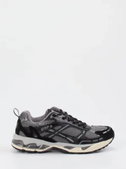 MRP – Retro-Sneaker aus Mesh und Wildleder grau