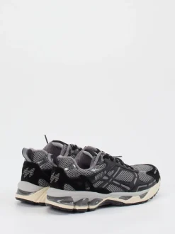 MRP – Retro-Sneaker aus Mesh und Wildleder grau
