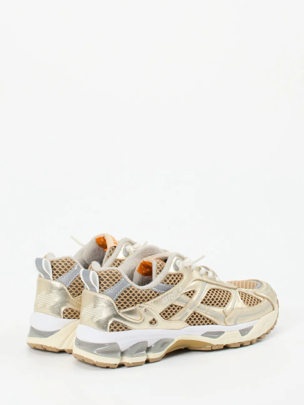 MRP – Retro-Sneaker aus Metallic-Mesh in Gold