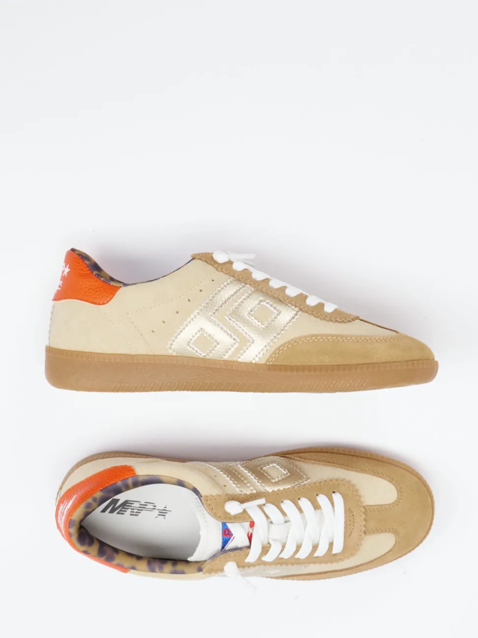 MRP – Retro-Sneaker aus Veloursleder in Braun