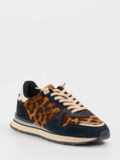 MRP – Retro-Sneaker aus Veloursleder mit Leoprint