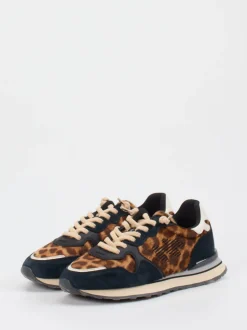 MRP – Retro-Sneaker aus Veloursleder mit Leoprint