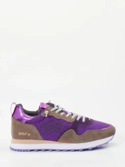 MRP – Retro-Sneaker aus Velour/Textil in Violett