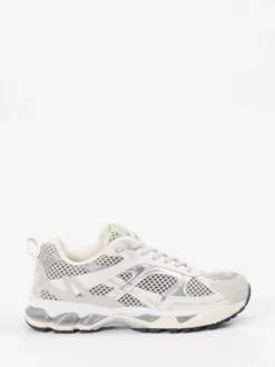 MRP – Retro-Sneaker aus Velour und Mesh Offwhite