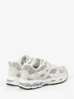 MRP – Retro-Sneaker aus Velour und Mesh Offwhite