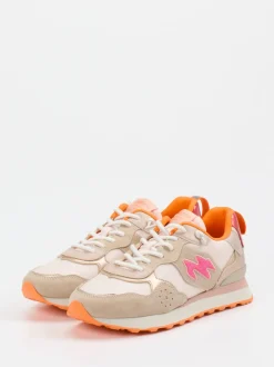 MRP – Retro-Sneaker aus Veloursleder und Mesh Beige