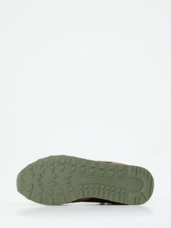 MRP – Retro-Sneaker aus Veloursleder und Textil Oliv