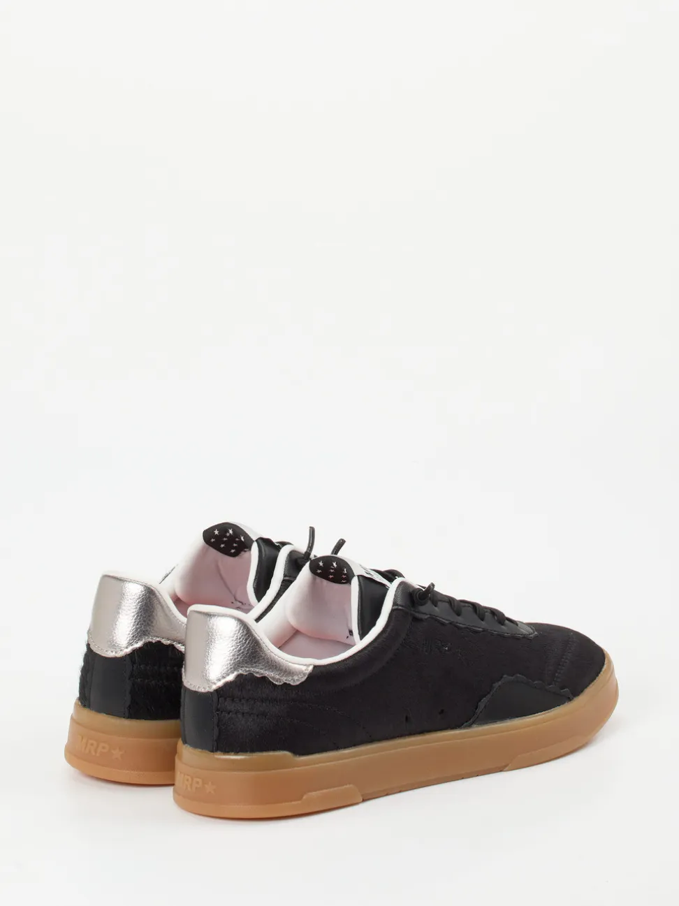 MRP – Sneaker aus Fellimitat in Schwarz