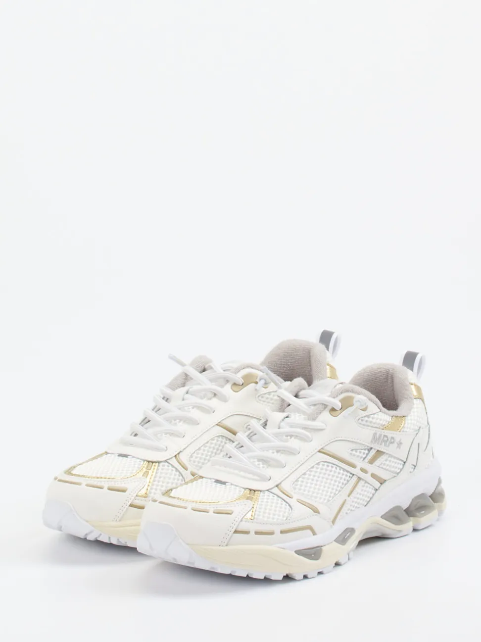 MRP – Sneaker aus Kalbleder und Mesh Offwhite
