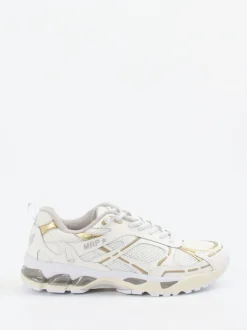 MRP – Sneaker aus Kalbleder und Mesh Offwhite