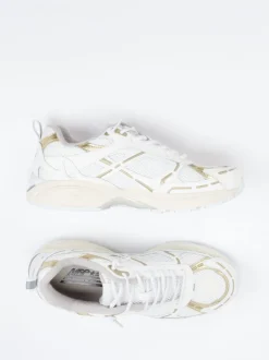 MRP – Sneaker aus Kalbleder und Mesh Offwhite