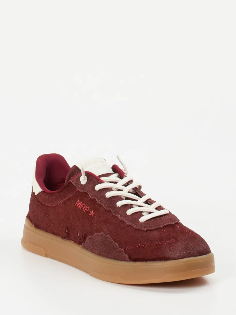 MRP – Sneaker aus Lammleder in Bordeauxrot