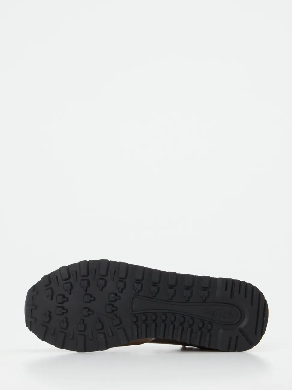MRP – Sneaker aus Metallicleder und Velours beige
