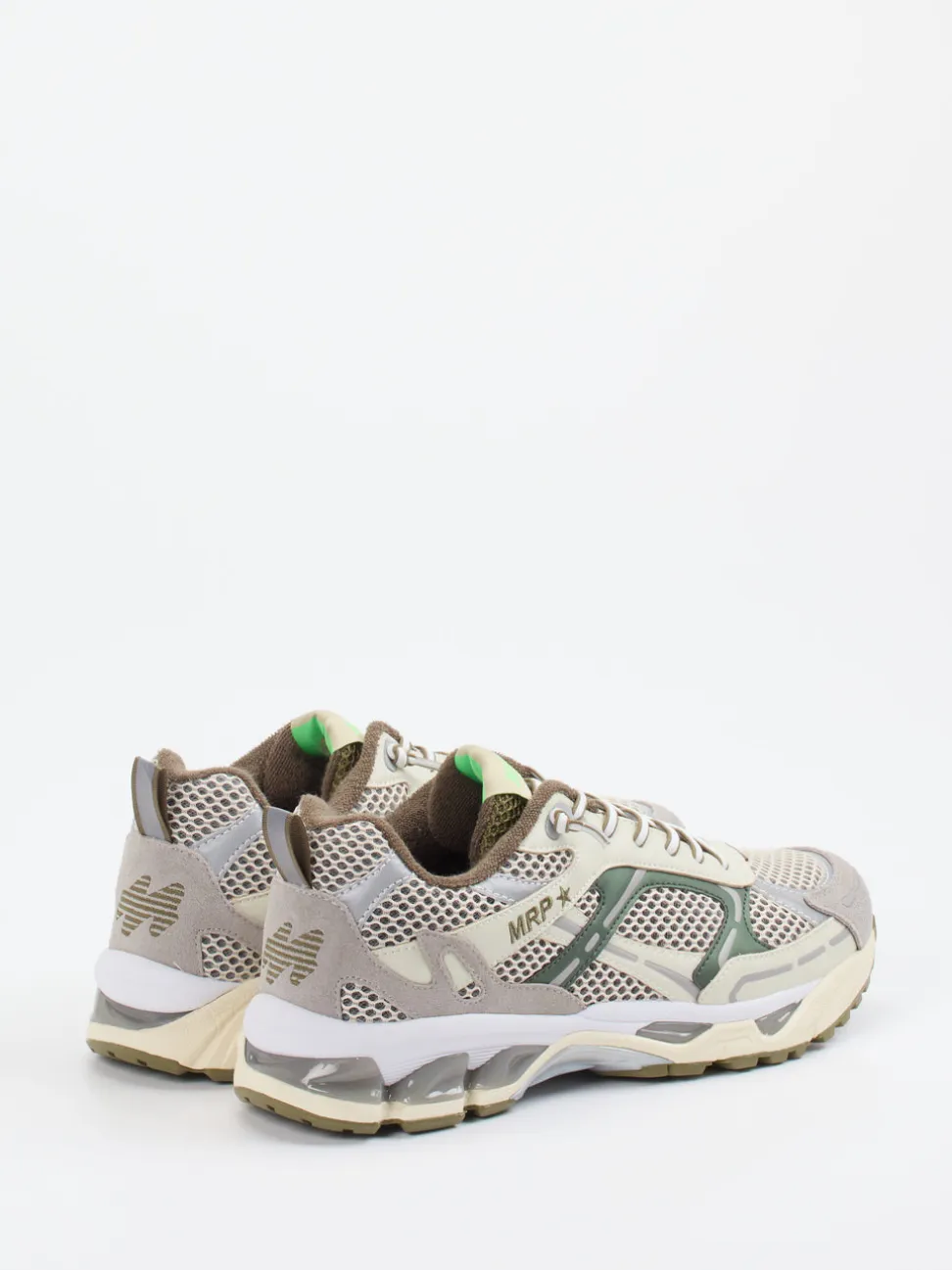 MRP – Sneaker aus Textil und Wildleder beige
