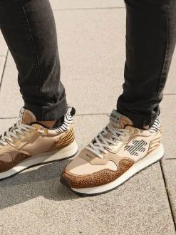 MRP – Sneaker aus Veloursleder mit Animalprint