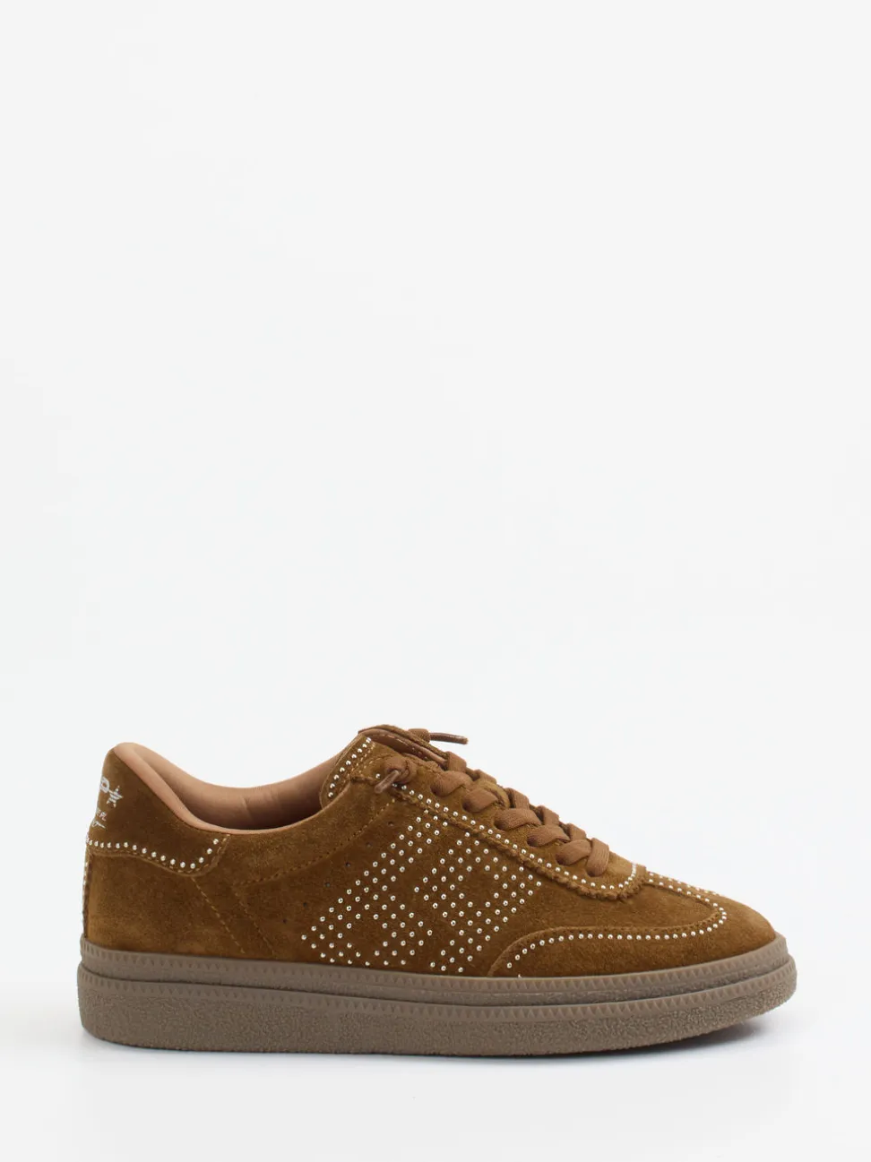 MRP – Sneaker aus Veloursleder cognacbraun
