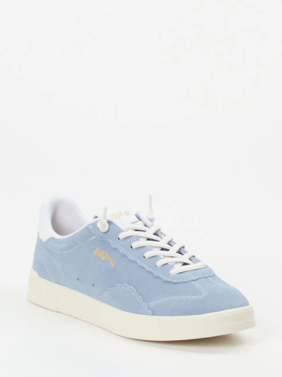 MRP – Sneaker aus Veloursleder hellblau