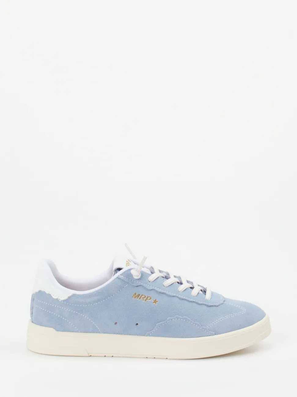 MRP – Sneaker aus Veloursleder hellblau