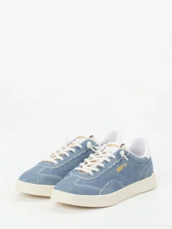 MRP – Sneaker aus Veloursleder in Jeansblau