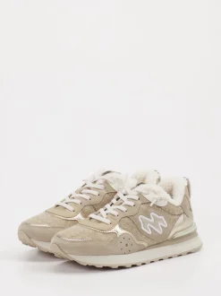 MRP – Winter-Sneaker aus Textil und Veloursleder Beige