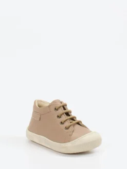 Naturino – Barfuß-Sneaker aus Kalbleder beigebraun