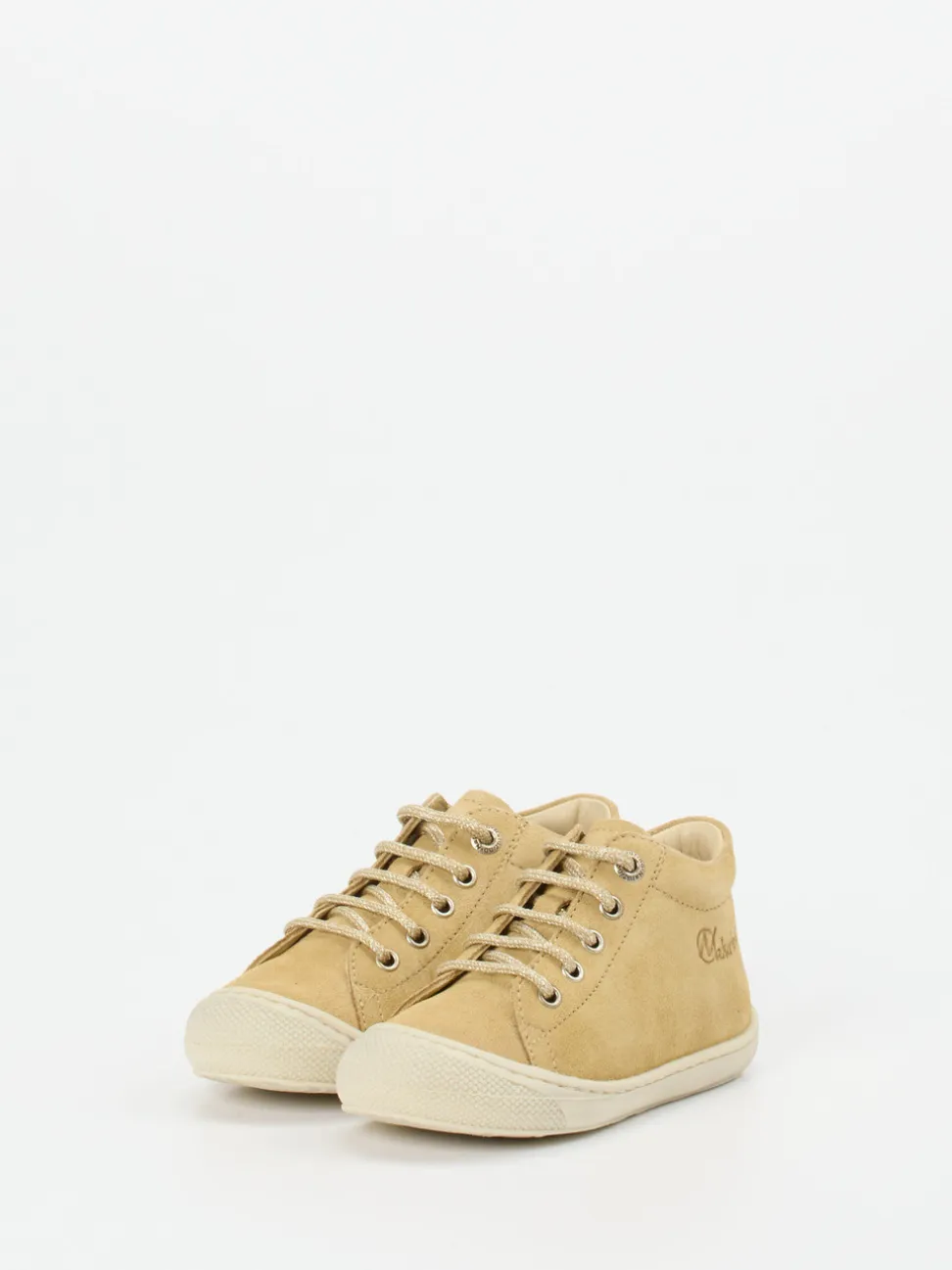 Naturino – Kinder-Sneaker aus Veloursleder beige
