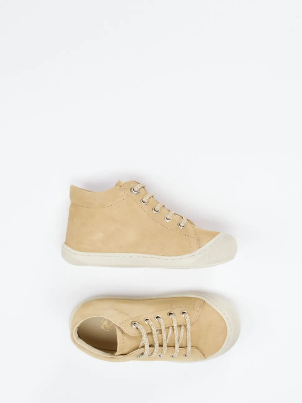 Naturino – Kinder-Sneaker aus Veloursleder beige