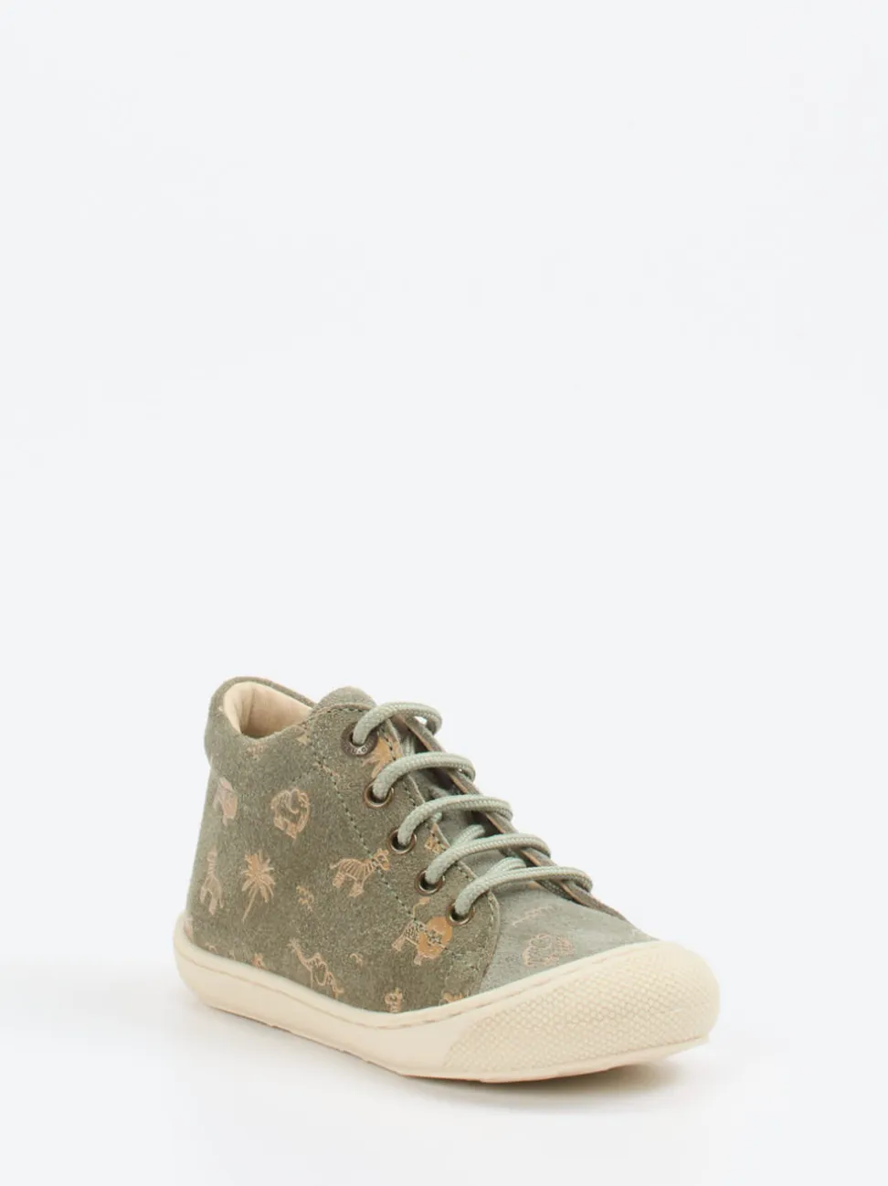 Naturino – Kinder-Sneaker aus Veloursleder salbeigrün